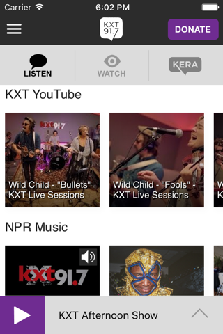 KXT Public Media App - náhled