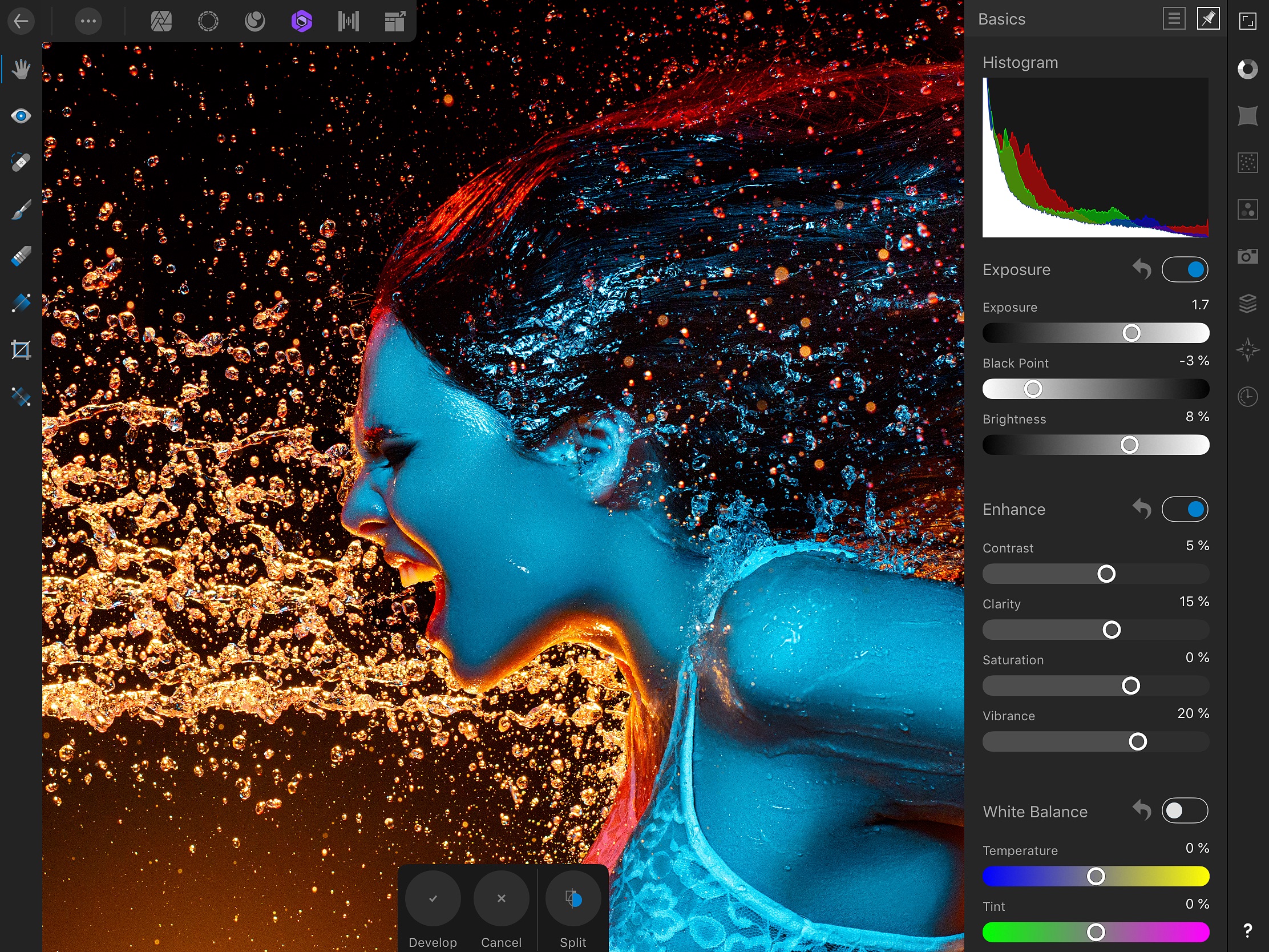Screenshot do app Affinity Photo