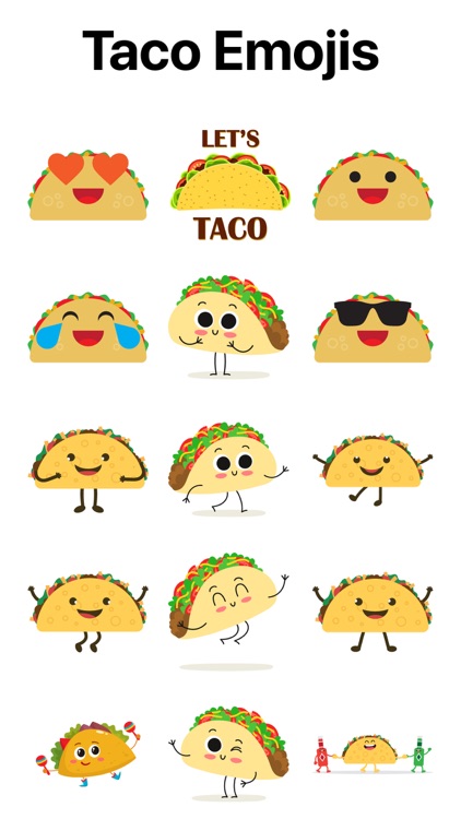 Naughty Tacos Stickers Emojis