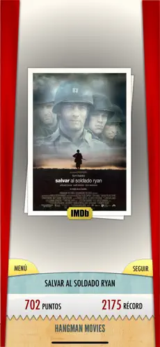 Captura de Pantalla 5 Ahorcado - Adivina la película iphone