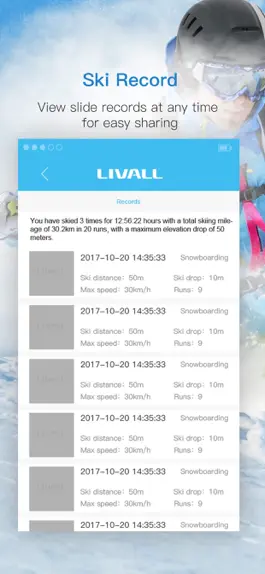 Game screenshot LIVALL Skiing hack