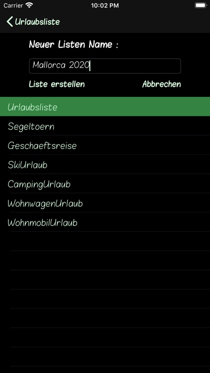 Urlaubsliste screenshot-3