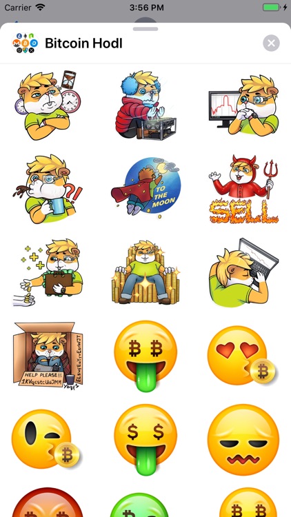 Bitcoin Crypto HODL Stickers screenshot-5