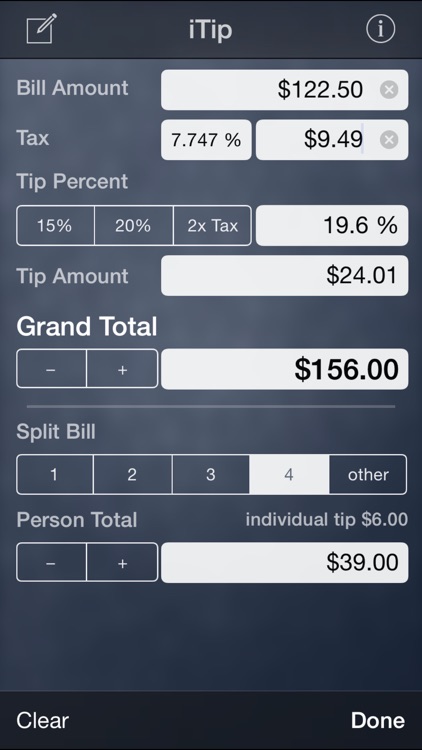 iTip Calc by PalaSoftware