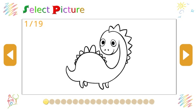 Coloring Book - Draw Dinosaur