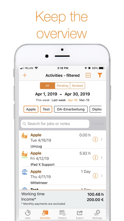 myWork - Time tracking screenshot-3