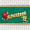 In alpha book the alphabets are coming from upward direction in different lines