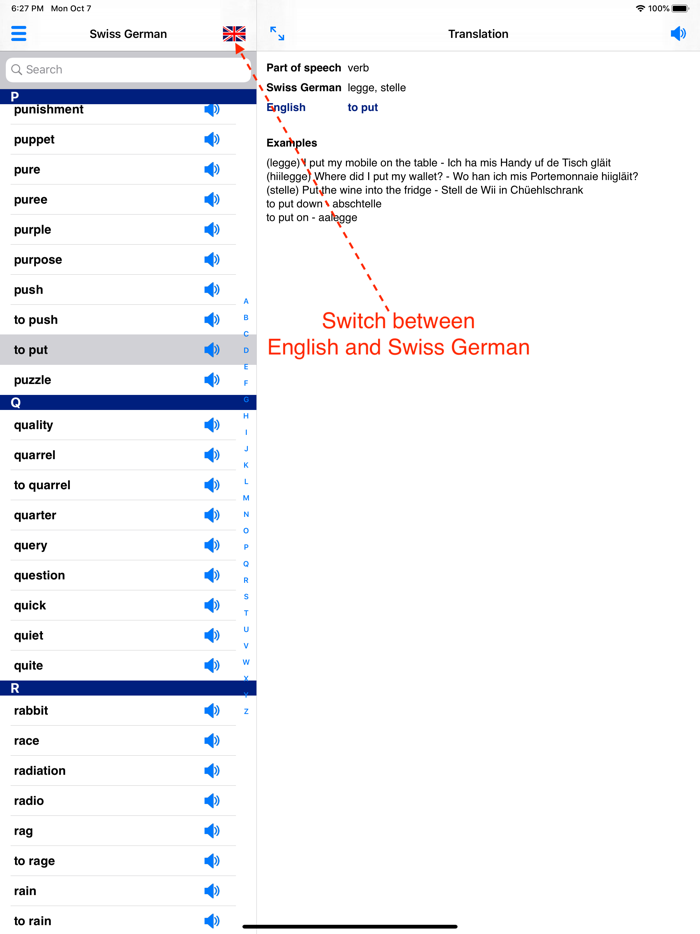 Swiss German Dictionary