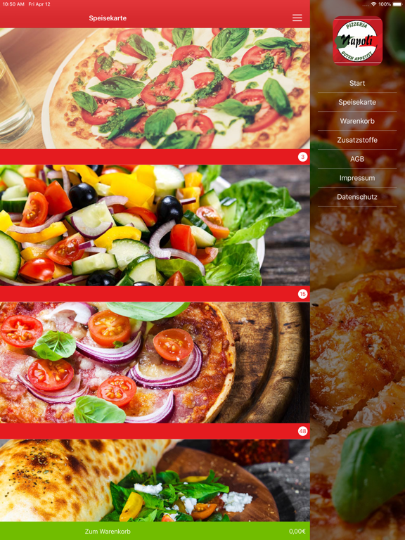 Screenshot #6 pour Pizzeria Napoli Osnabrück
