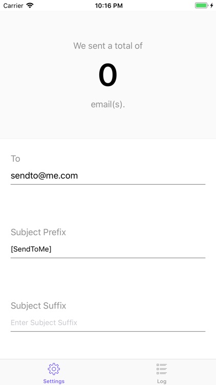 Send to me - email