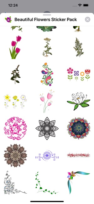 Beautiful Flowers Sticker Pack(圖5)-速報App