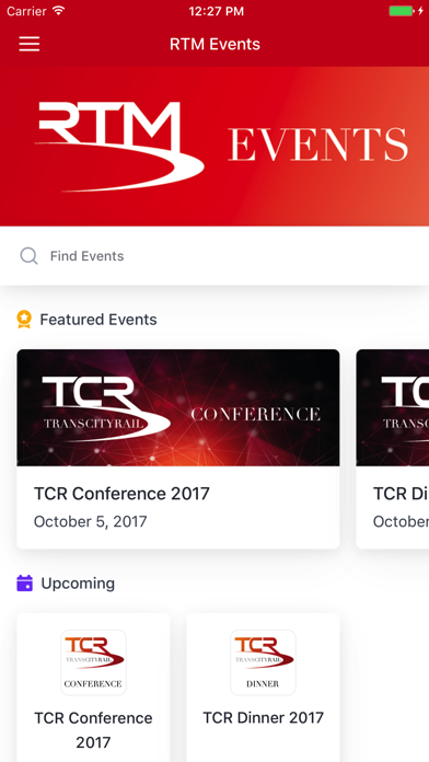 RTM Events screenshot 2