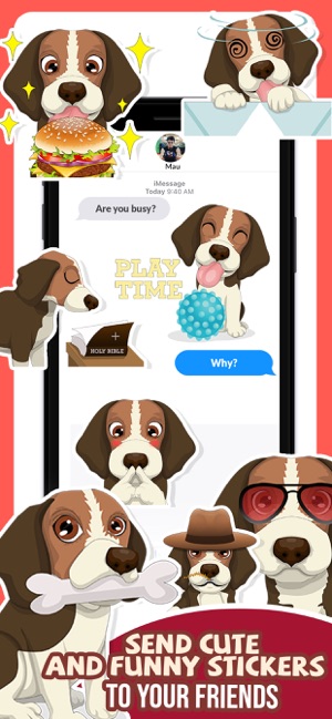 Beagle Dog Emojis Stickers App(圖4)-速報App