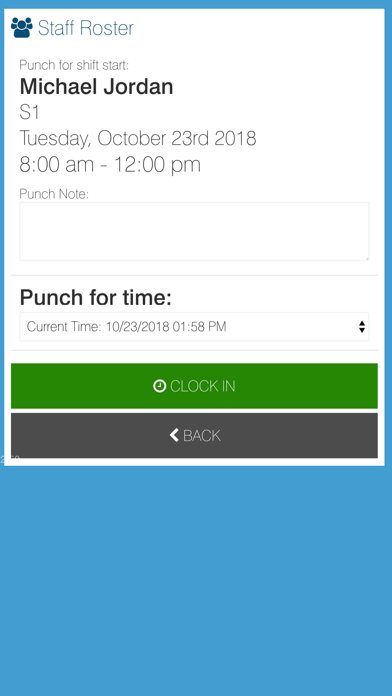 SubItUp Timeclock screenshot 4