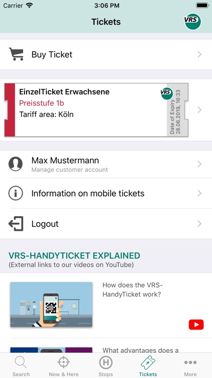 VRS Auskunft