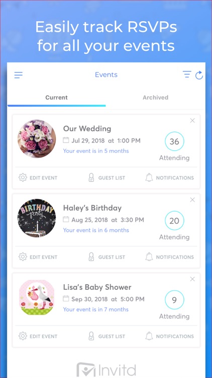 Invitd Invitation Maker & RSVP