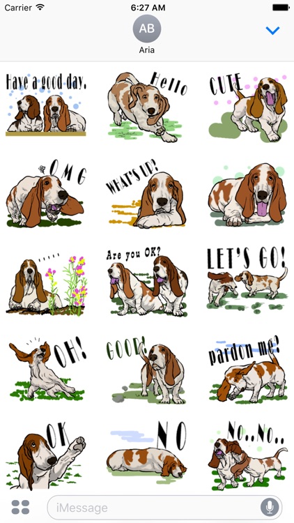 Basset Hound Dog Emoji Sticker