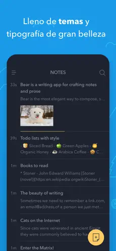 Captura 5 Bear - Bloc de notas privado iphone