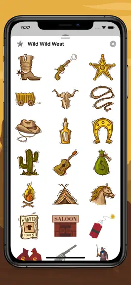 Game screenshot Wild Wild West Stickers apk