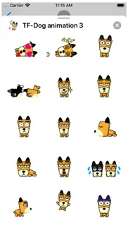 tf-dog animation 3 stickers iphone screenshot 2