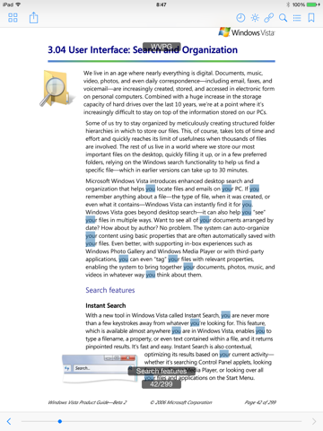 XPS Reader Pro - náhled
