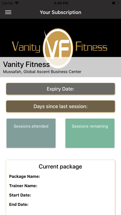 Vanity Fitness UAE screenshot 2
