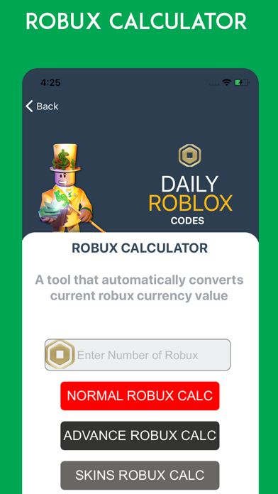 Robux Calc - Roblox Codes screenshot 3