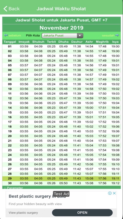 Jadwal Sholat Indonesia