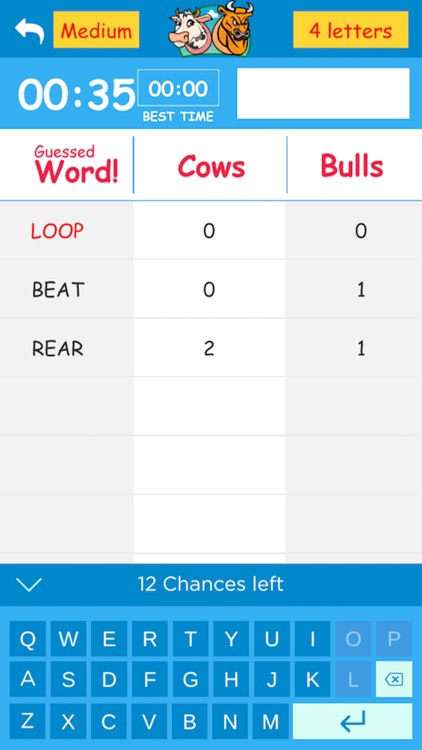 Cows & Bulls – Guess the Word