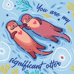 Funny Otters Stickers