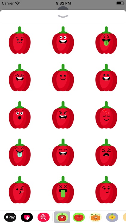 red fruits emoji sticker app