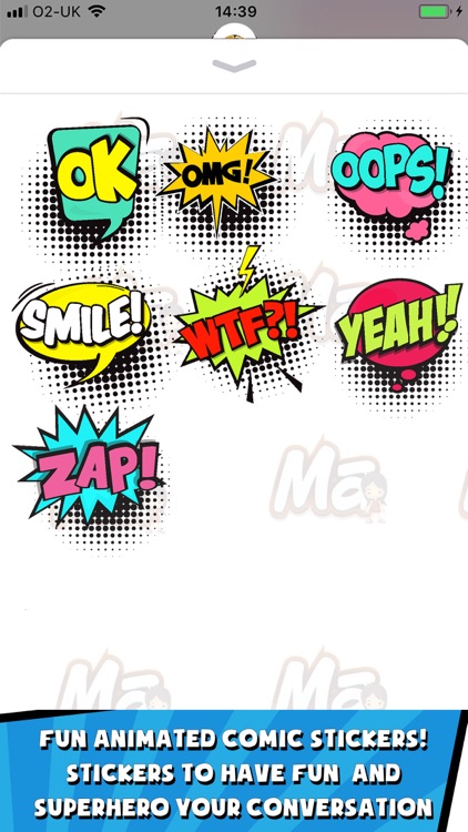 Comic Words Stickers