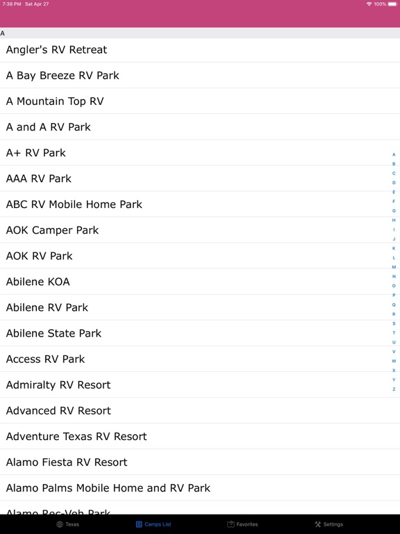Screenshot #6 pour Texas – Campgrounds & RV Parks