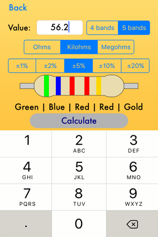 Resistor Color Code Calculator screenshot 4