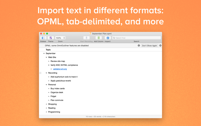 OmniOutliner 5 Enterprise(圖6)-速報App