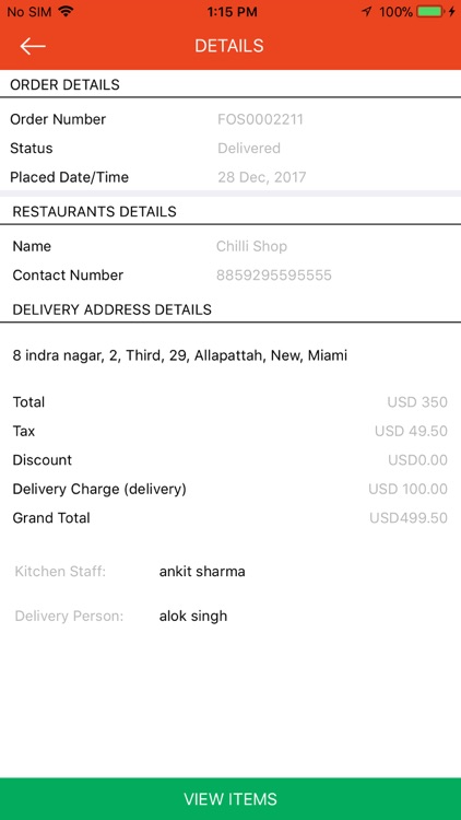 LS Restaurant Food Ordering