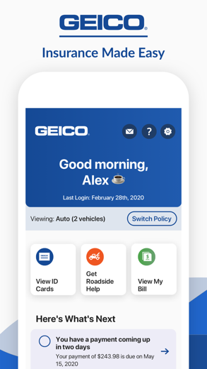 GEICO Mobile screenshot 1