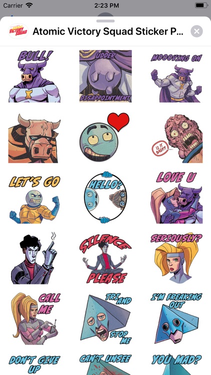 Atomic Victory Squad Stickers
