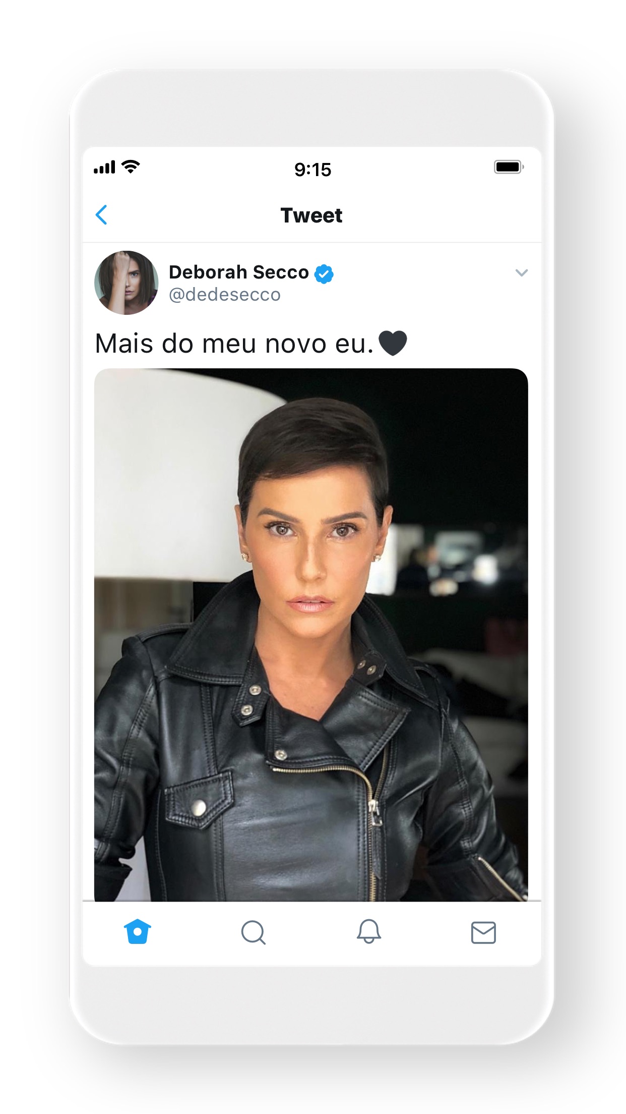 Screenshot do app Twitter
