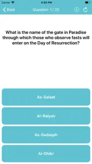 hadith quiz iphone screenshot 2