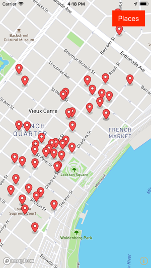 New Orleans Ghost Map