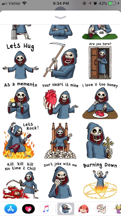 Death Pun Funny Stickers