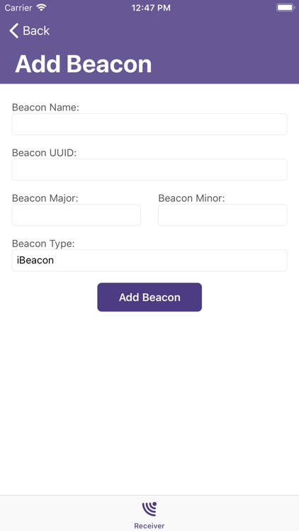 Beacon Receiver App