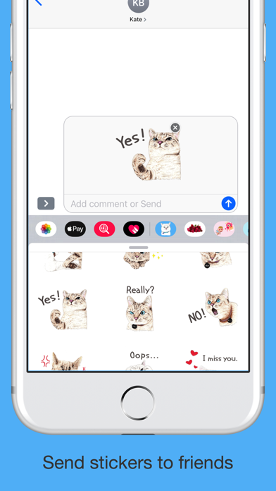 Cat - Emoji smiley & Stickers screenshot 4