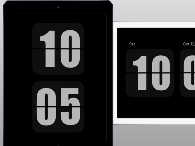 Flip Clock フルスクリーンの目覚まし時計 をapp Storeで