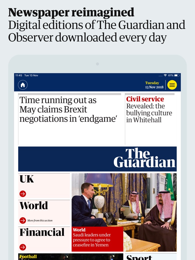 The Guardian Daily Edition On The App Store - ipad screenshots