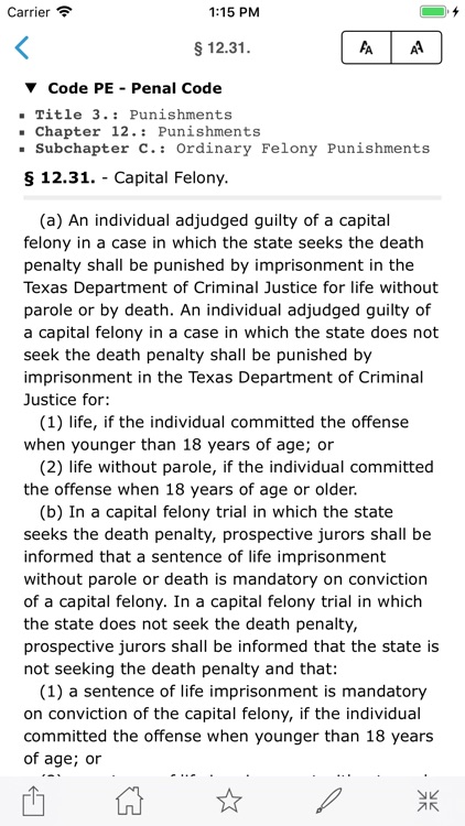 TX Penal Code, Titles & Laws screenshot-6