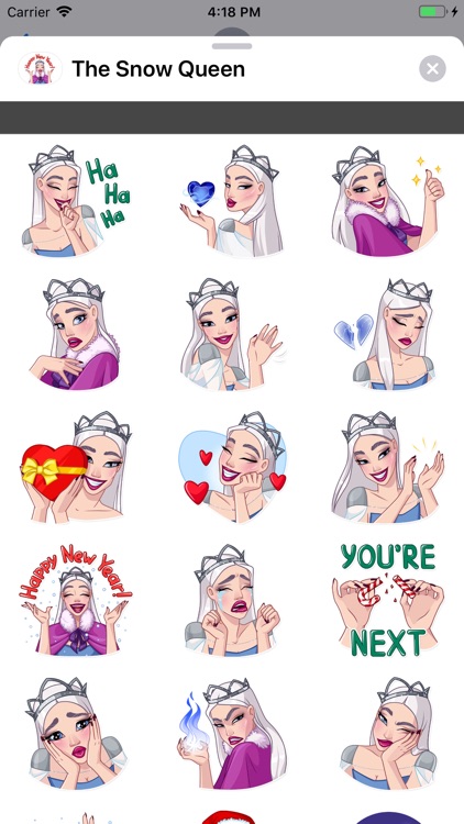 The Snow Queen stickers pack