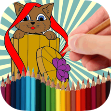 Activities of Coloring Book Funny Cats
