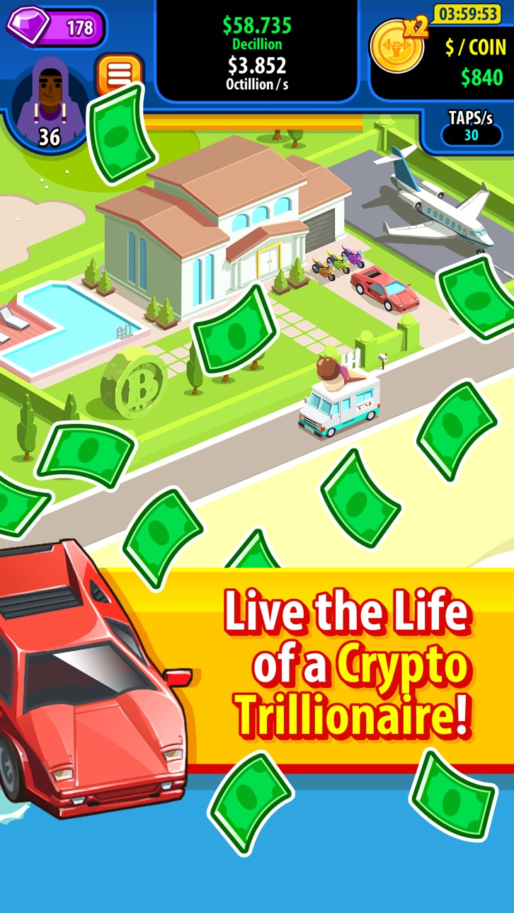 Crypto Trillionaire - Free Hack screenshot 4 - iOS game interface